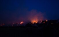 В Вилкавишкском районе был сильный пожар
