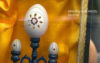 Menininko V. Kuso parodoje – kone šimtas ištaigingais margučiais paverstų įvairių paukščių kiaušinių
