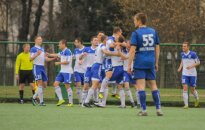 Kauno “Stumbro“ futbolininkų džiaugsmas