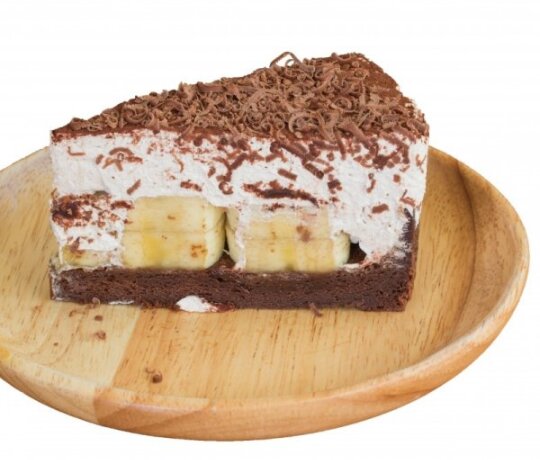 Nekeptas bananų tortas