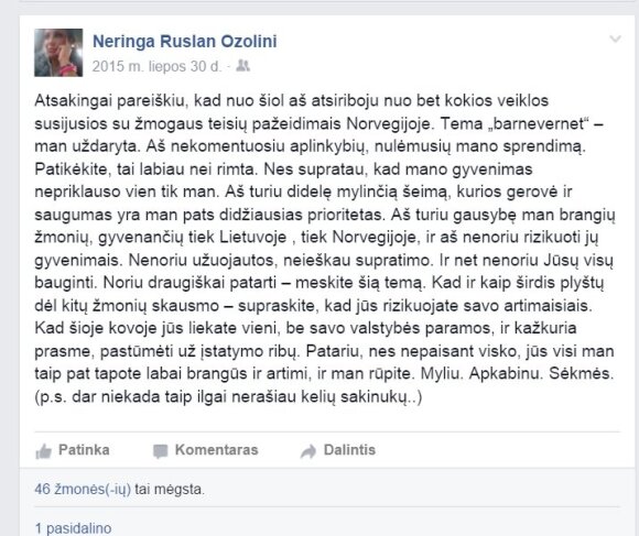 Norvegijos skandalų pūtėja: tikroji emigrantės iš Molėtų istorija