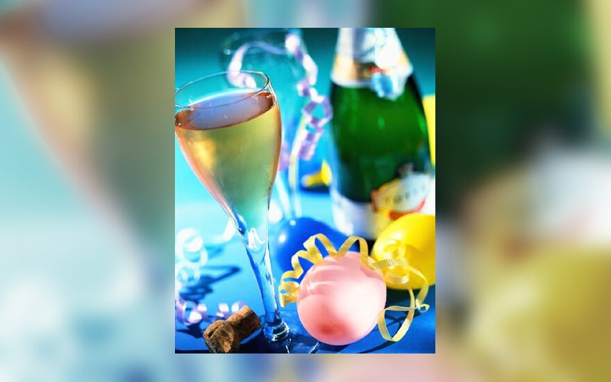 šampanas, šventė, Naujieji metai, draugai, linksmybės