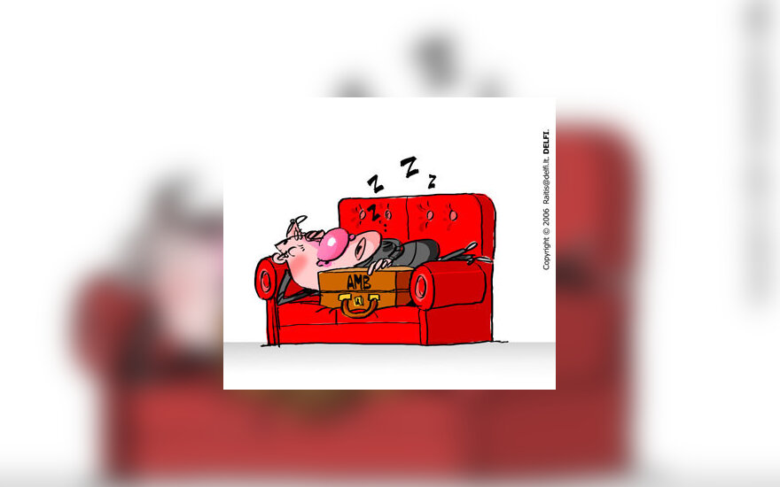 Algirdas Brazauskas - karikatūra, žinių bagažas