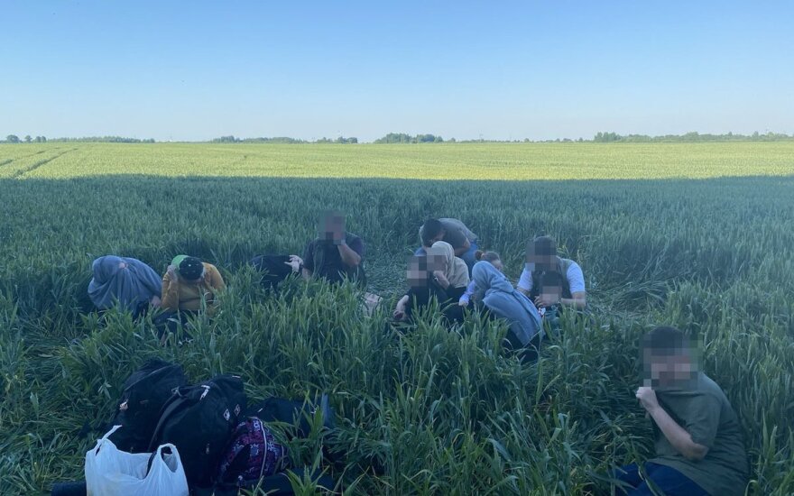 На границе Литвы с Беларусью задержана еще одна группа нелегальных мигрантов