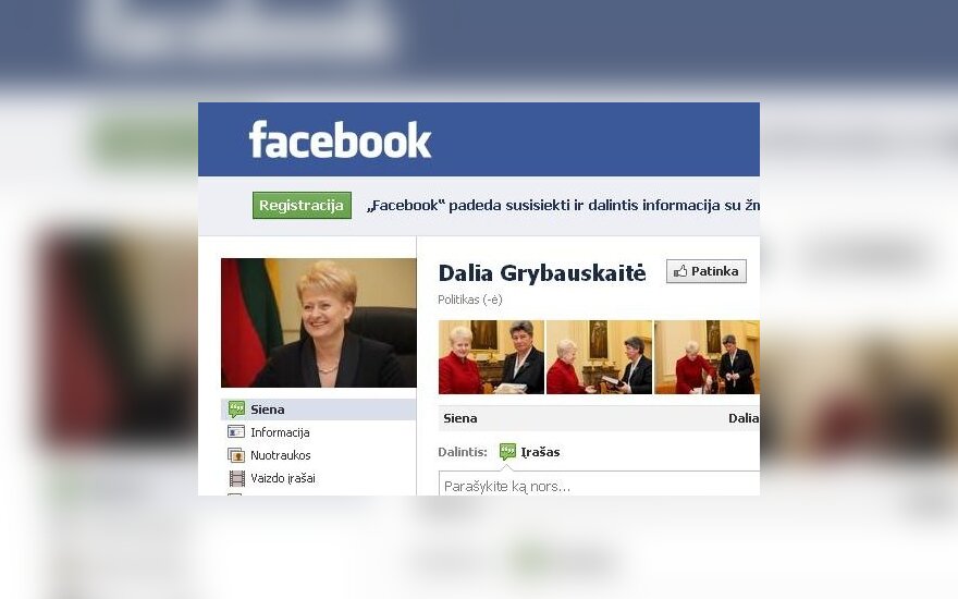 Dalia Grybauskaitė Facebook’e