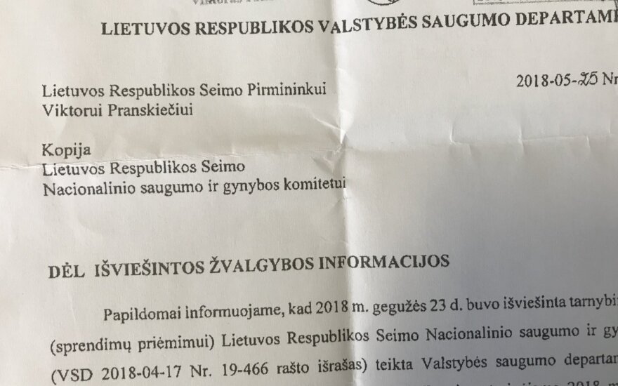 В секретариате спикера Сейма – скандал из-за утечки документов