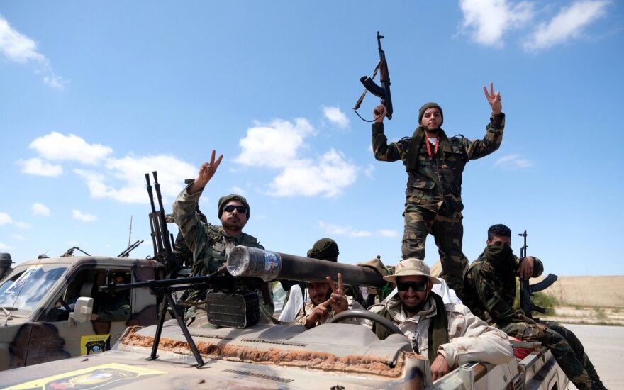 Libijos kovotojų pajėgų vado Khalifos Haftaro pajėgos