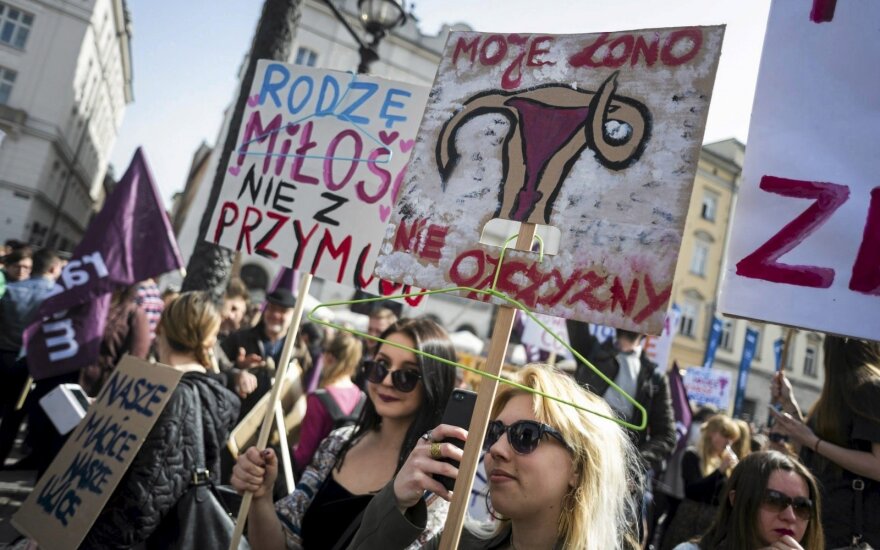 Pro-choice protests in Poland