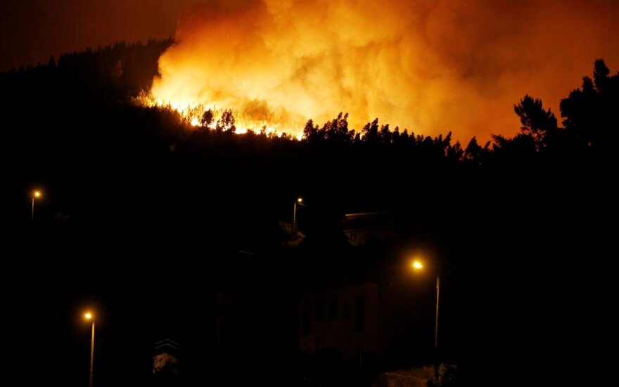 Pragaištingas miško gaisras Portugalijoje