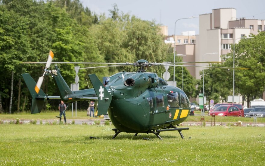 В Вильнюсе сел вертолет с донорскими сердцем и почками для пересадки