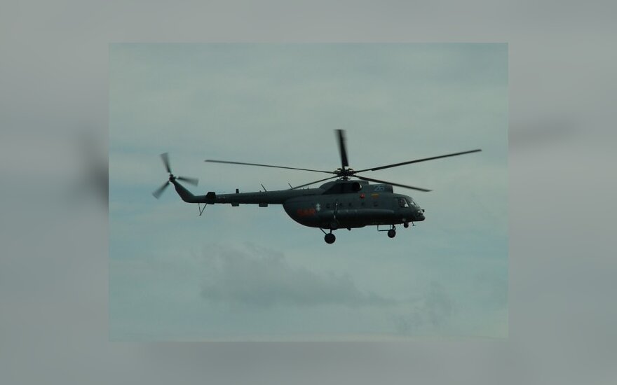 Сердце из Паневежиса в Вильнюс доставил военный вертолет