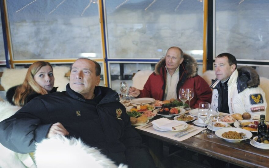 S.Berlusconi aplankė išrinktą prezidentą V.Putiną
