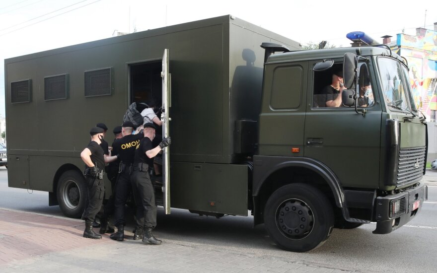 OMON pajėgos Minske
