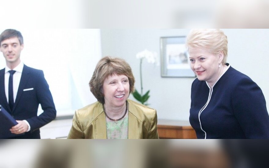 Президент Литвы встретилась с Кэтрин Эштон