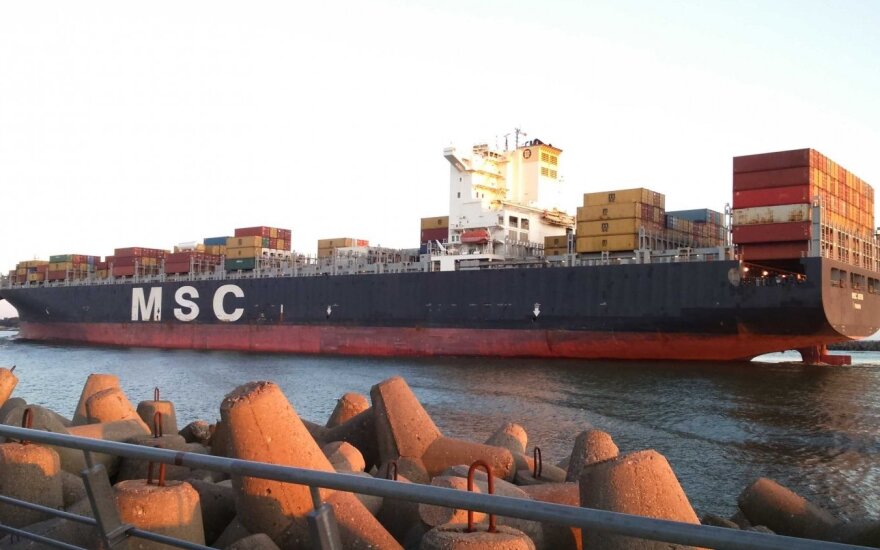 В Клайпедский порт зашло судно рекордного размера