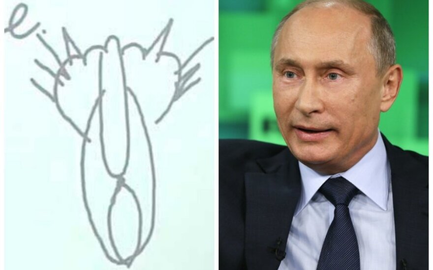 Портрет Путина по его рисунку кошки: замкнут, некреативен, проблемы с мужественностью
