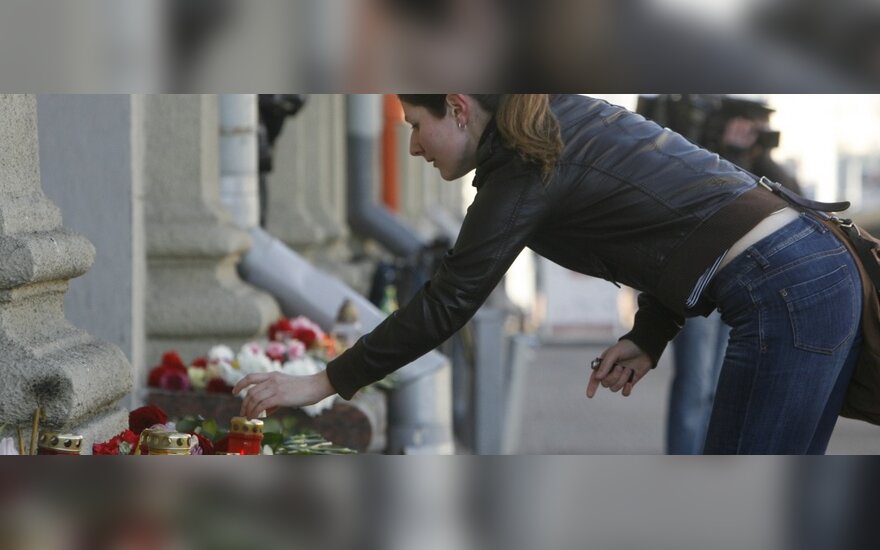 Цветы жертвам теракта в Минске