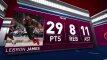 Dar vienas nuostabus LeBrono Jameso šou