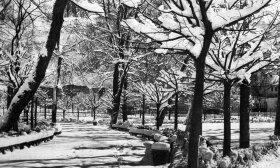 Romatiška buvo pasvaikščioti Jaunimo sode, žiemiškose sutemose šviečiant žibintams, o mes vaikštom sniegingais 6-ojo dešimtmečio takais