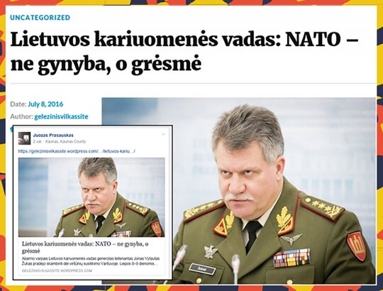 NATO yra grėsmė