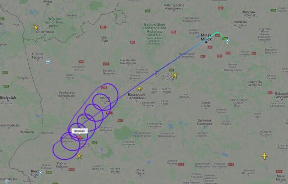 Plane over Belarus