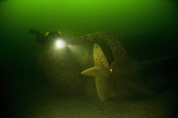 A sunken Russian submarine