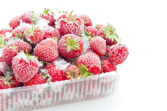 Frozen strawberries