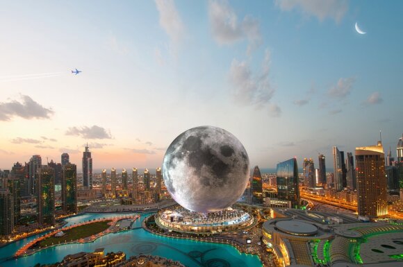 Neįtikėtina: Dubajus statys milžinišką 220 metrų aukščio mėnulio kopiją