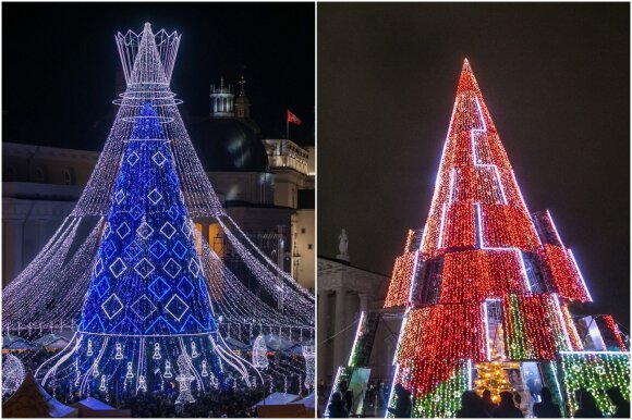 Vilnius Christmas trees, 2019 and 2020