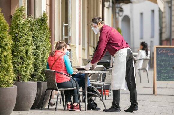 Outdoor cafes in Vilnius