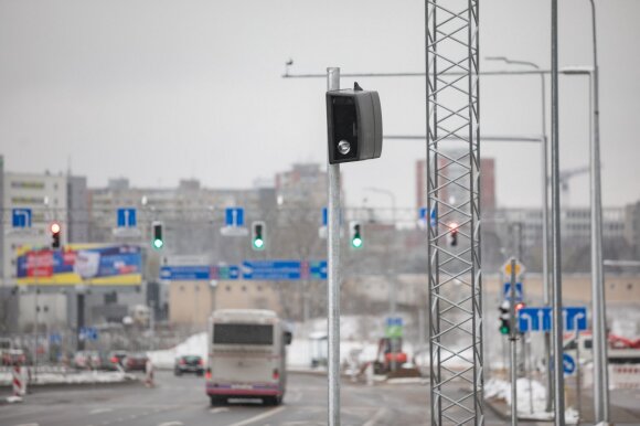 4 new meters in Vilnius: register speed, A lanes, red light violations