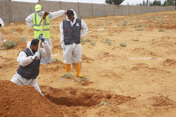 Mass graves near Tarhuna