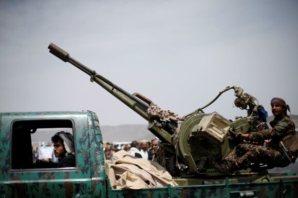 Hushi rebels in Yemen