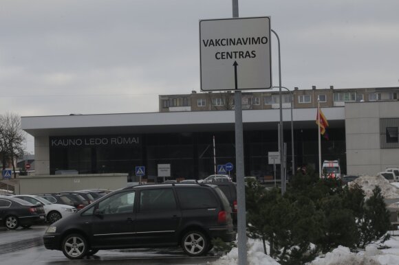 A vaccination center has started operating at Kaunas Ice Palace