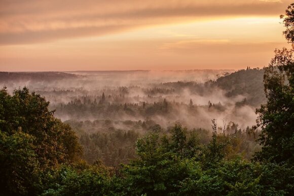 One day route in Gauja National Park in Latvia called Switzerland