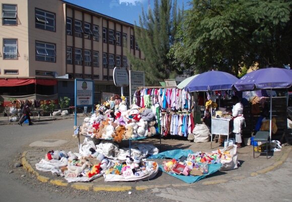   The bazaar in the capital of Kenya in Nairobi 