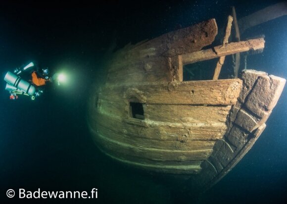 A ship was found on the bottom of the Baltic Sea