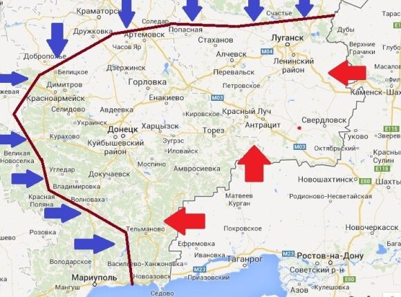 Луганск под контролем сепаратистов, сообщают о взрывах под Мариуполем