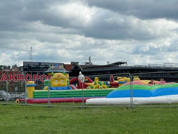 Trampoline park in Kaunas.