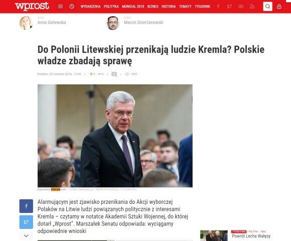 Besąlygiška meilė baigėsi: flirto su Kremliumi kaina Lietuvos lenkų politikams bus labai nemaloni