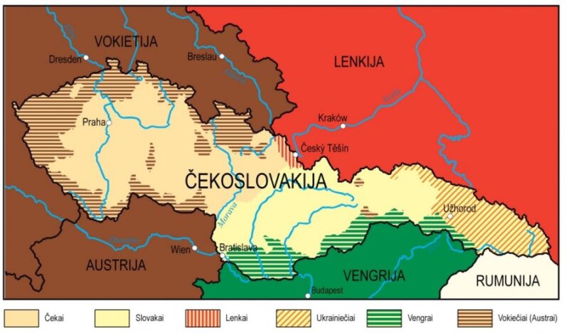 В каком году распалось государство чехословакия