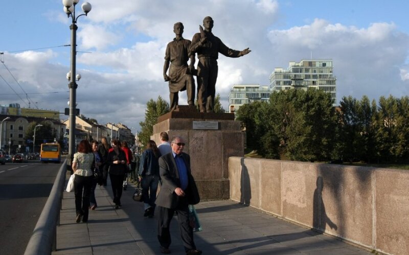 Зеленый мост в вильнюсе