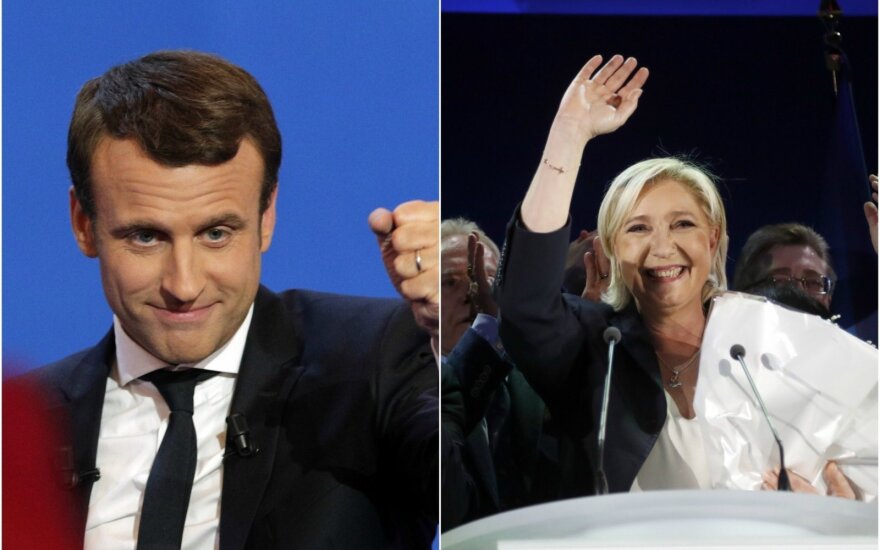 E. Macron and M. Le Pen
