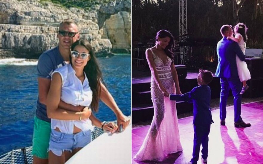 Šarūno Jasikevičiaus žmona pasidalijo miela jų vestuvių akimirka