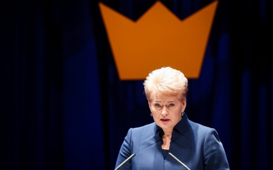 President Dalia Grybauskaitė at the Swedish Business Awards 2014