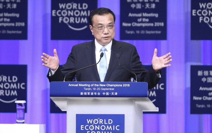 Li Keqiang at at the Opening Ceremony of The Annual Meeting of the New Champions 2018