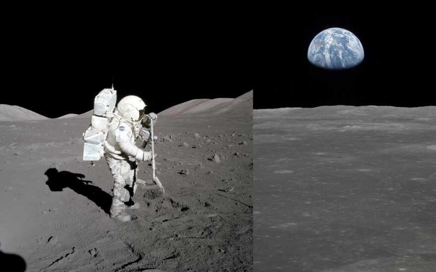 Astronautas Mėnulyje