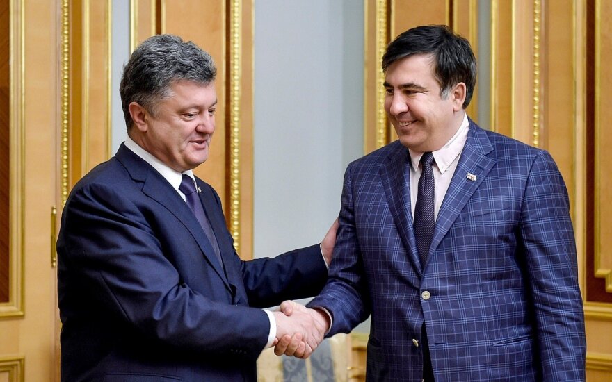 President Petro Poroshenko and Mikheil Saakashvili