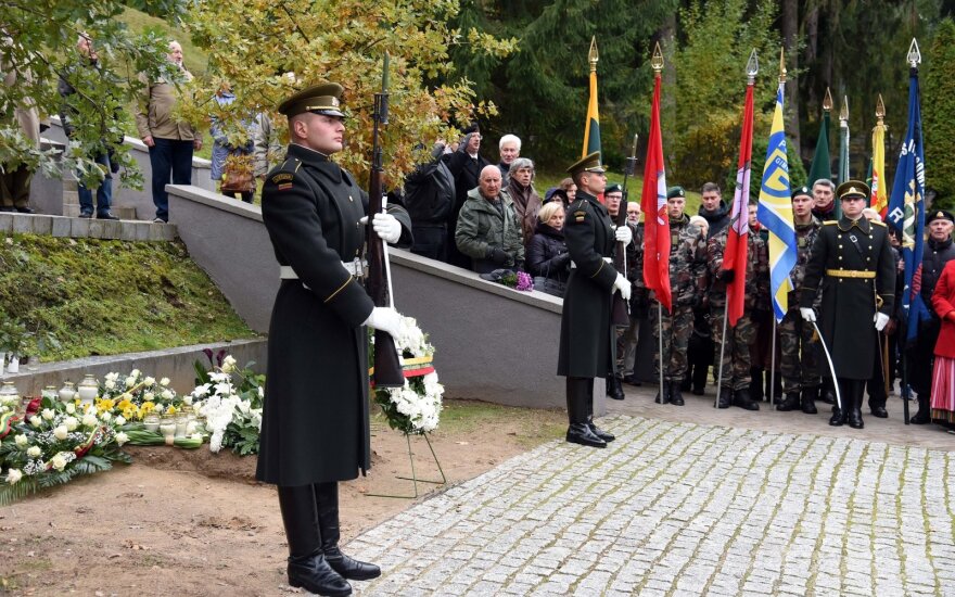Vilniuje vyko A. Ramanausko-Vanago, kovojusio su sovietine okupacija, laidojimo metinių minėjimas