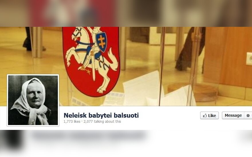 Internete – raginimai „neleisti babytei balsuoti“ ir priešintis „senelio Paksoido“ valiai